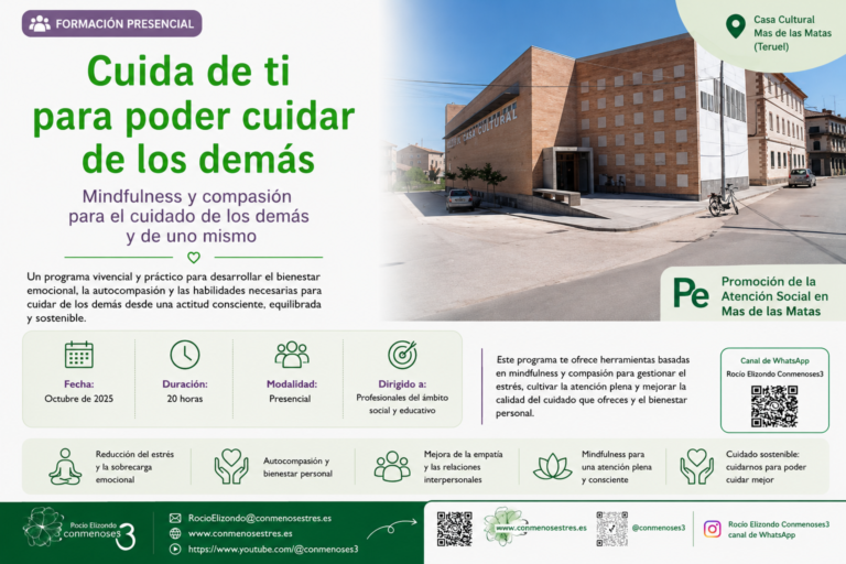 Casa cultural Mas de las Matas  Cuida de ti para poder cuidar de los demás