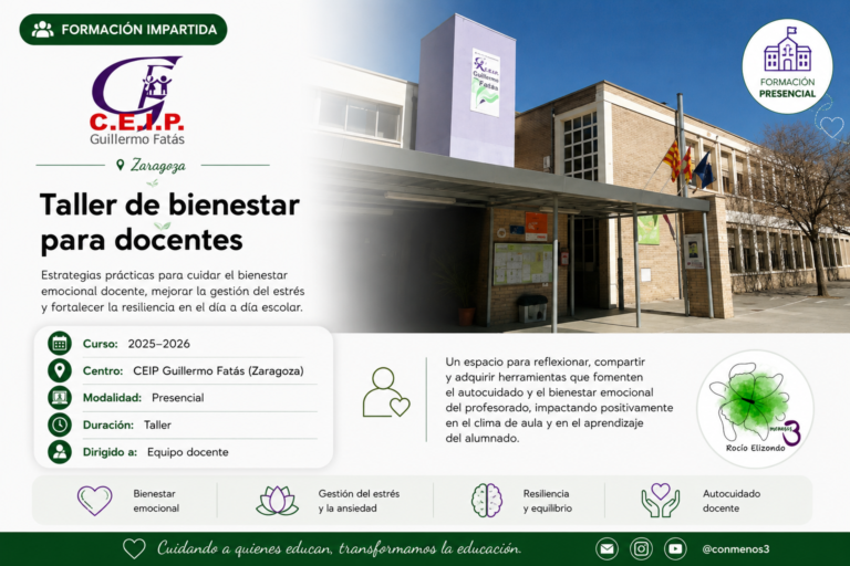 CEIP Guillermo Fatás Taller de bienestar para docentes