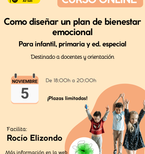Diseñar plan de bienestar emocional infantil, primaria y educacion especial