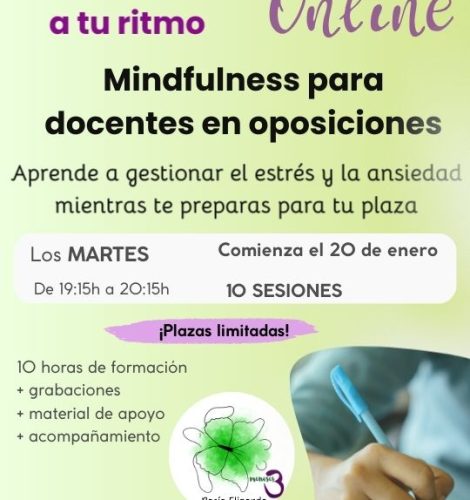 Mindfulness para docentes en oposiciones